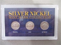 Silver Nickel Mint Mark Set