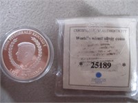 John F. Kennedy Silver Coin