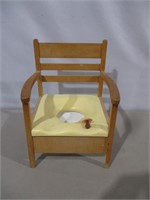 Vtg Potty Chair & Pacifier