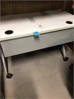 Small Formica Desk with Casters Flipper Table