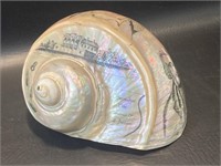 19th Century Andrew Jackson Scrimshaw Shell