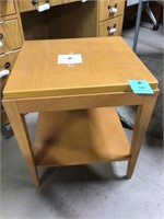 Small Oak End table with Modern Lines