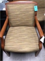 Cherry Office side Chair w/commercial grade fabric