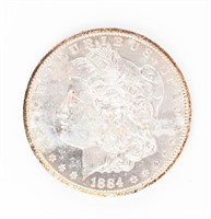 Coin 1884-CC  Morgan Silver Dollar Brilliant Unc