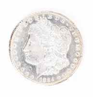 Coin 1884-CC  Morgan Silver Dollar Brilliant Unc