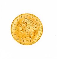 Coin 1891 $10 Coronet Gold Extra Fine