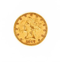 Coin 1897-S  $10 Coronet Gold Extra Fine