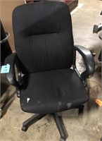 Black High Back Office Chair used cloth seat