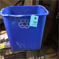 Blue Plastic Recyclable Waste Bin