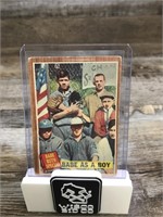 1962 Topps Baseball Ultra Rare Babe Ruth Card #135