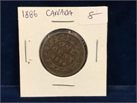 1886 Canadian Large Penny