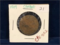 1909 Canadian Large Penny