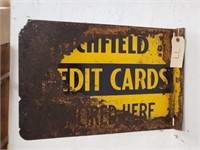 "Richfield" Double-Sided Metal Flange Sign