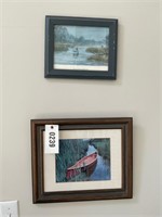 Pair of Nautical Themed Prints, Framed, approx. 14