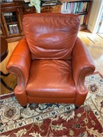 Orange (appears to be) Leather Oversize Chair, app