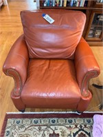 Orange (appears to be) Leather Oversize Chair, app