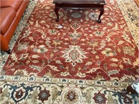 Oriental Style Area Rug, approx. 120"x164", Rust R