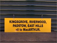 Destination Sign Kingsgrove all to McArthur