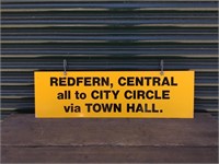 Destination Sign Redfern Central all to City Circl