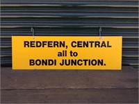Destination Sign Redfern Central all to Bondi Jctn