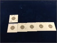 1951, 55, 56, 57, 58, 1959  Canadian  Nickels