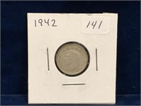 1942 Canadian Silver Ten Cent Piece