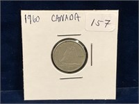 1960 Canadian Silver Ten Cent Piece
