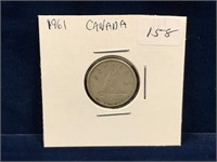 1961 Canadian Silver Ten Cent Piece