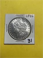 Rare MS65+ High Grade 1896 Morgan Silver Dollar