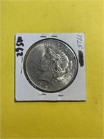 Rare MS-62 High Grade 1925 PEACE Silver Dollar