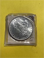 Rare MS63+ High Grade 1886 Morgan Silver Dollar