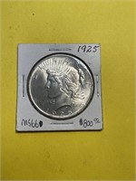 Super Rare MS66 1925 PEACE Silver Dollar