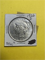 Super Rare MS65 1926-D PEACE Silver Dollar