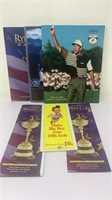 Vtg Ryder & Buick Golf Programs & Pairing Sheets