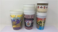 Vtg NHL & NCAA Football Plastic Cups Lot