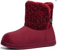 Size 9/10 Knit Booties - Maroon