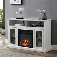 GOOD & GRACIOUS Modern Electric Fireplace TV Stan