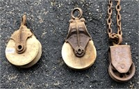 Wooden Pulley Lot