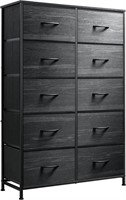 WLIVE 10-Drawer Dresser, Fabric Storage Tower for
