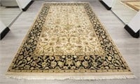 6'x9'    100% Wool Tabriz Design