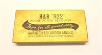 H & R '922' Dbl Action Revolver BOX ONLY