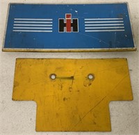 lot of 2 IH Tractor Front Emblem & Other Piece
