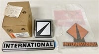 lot of 4 International Emblems & Empty Box