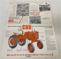Farmall Cub Power Tractor Brochure