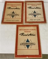 lot of 3 International Truck Road Atlas