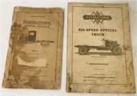 (2) International Motor Truck Instruction Books