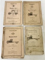 (4)International Motor Truck Instruction Books