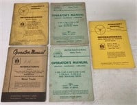 lot of 5 IH Operator's Manuals