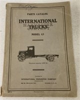 International Trucks Parts Catalog Model 63