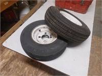 Four Bolt Trailer Tires - Good Condition
